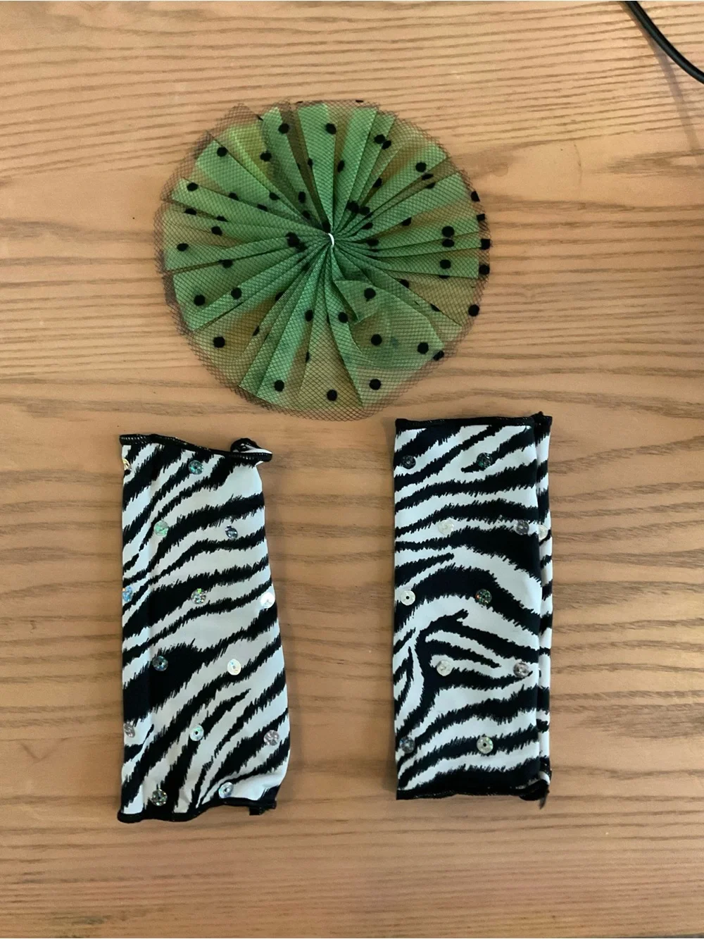 Weissman Lime Green Zebra Tutu Dress